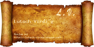 Lutsch Virág névjegykártya