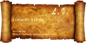 Lutsch Virág névjegykártya